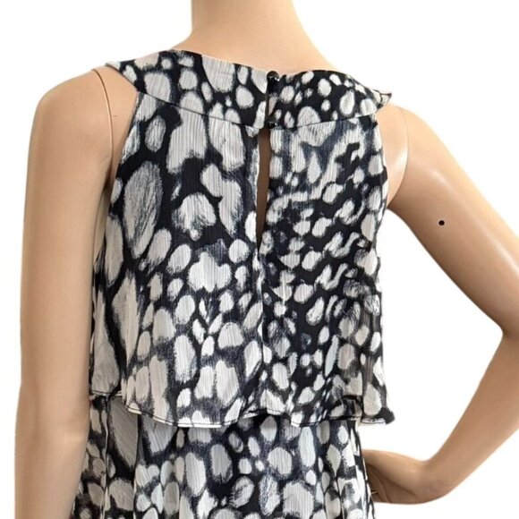 Studio 1 - Flowy Tiered Ruffle Dress - Size 16 - Sleeveless - Egyptian Neckline - Picture 13 of 13